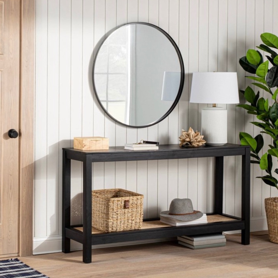 Sale 🚨 15% OFF Plus combine it with the Save $10 when you Spend $60 on Home Target circle offer
Console Table with Woven Rattan Shelf in Black - Threshold designed with Studio McGee
30% OFF Select home 

Target, Target home, Target furniture, furniture, home decor, Target finds 


#LTKhome #LTKsalealert #LTKstyletip