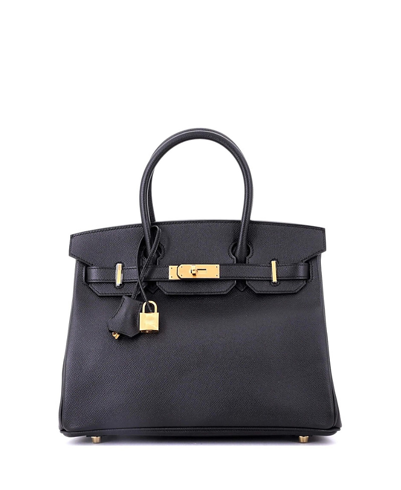 Pre-Owned HERMES Birkin 30 Handbag Black Epsom with Gold Hardware | Bloomingdale's (US)
