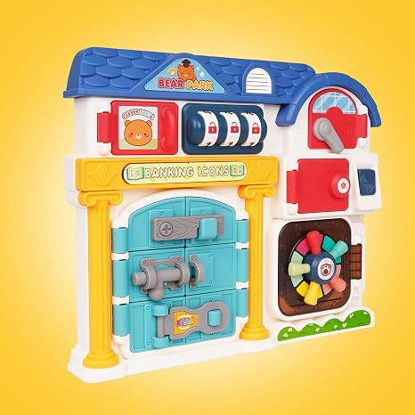 Busy Board for Toddlers Montessori Locks Toys Baby Music Toys,Sensory Fidget Latches Board,Activi... | Amazon (US)