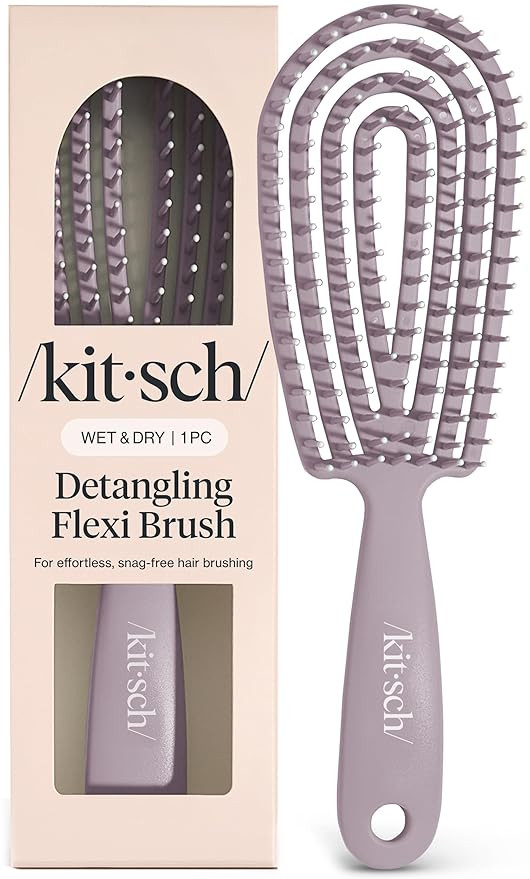 Kitsch Hair Brush Detangler – Flexi Flow Hair Brush for Women, Men & Kids | Detangling Brushes ... | Amazon (US)