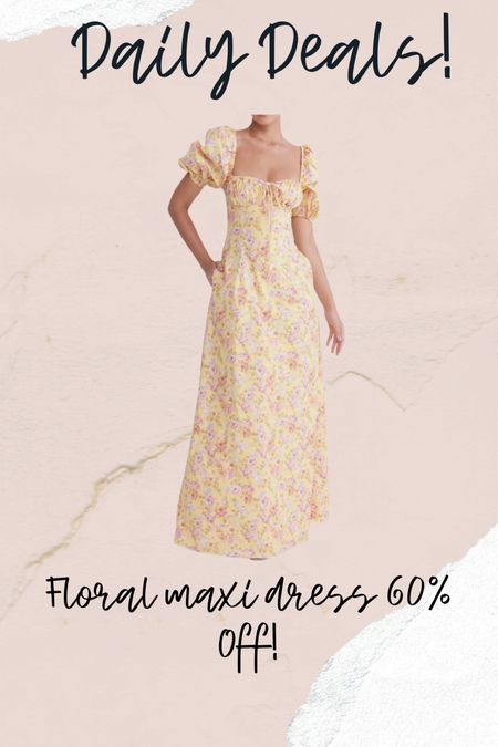Floral maxi dress on sale 

#LTKwedding #LTKfindsunder100 #LTKsalealert