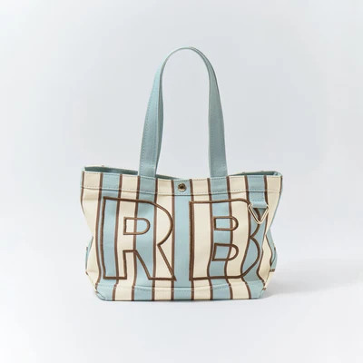Striped Custom Alpha Tote - Driftwood | BaubleBar
