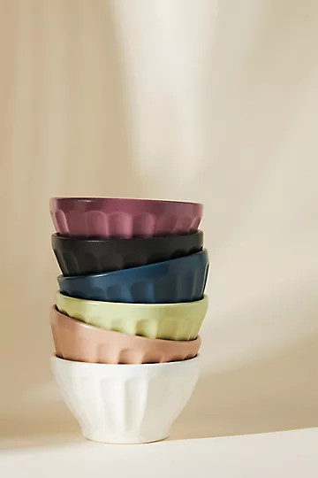 Matte Latte Bowls, Set of 6 | Anthropologie (US)
