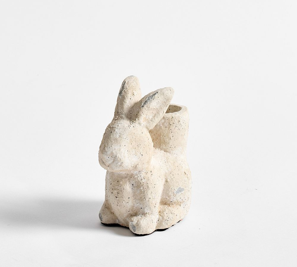 Rustic Bunny Taper Holder | Pottery Barn (US)