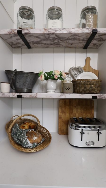 Kitchen shelf styling ideas for spring 

#LTKhome #LTKSeasonal #LTKVideo
