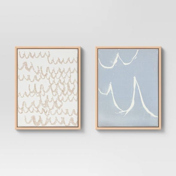 (Set of 2) 16" x 20" Scribble Print Framed Decorative Wall Art - Project 62™ | Target