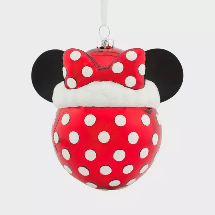 Hallmark Minnie Mouse Disney Glass Ball Christmas Tree Ornament | Target