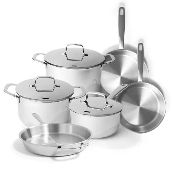 Maestro Complete 9-Piece Stainless Steel Set - Alva Cookware | Alva Cookware
