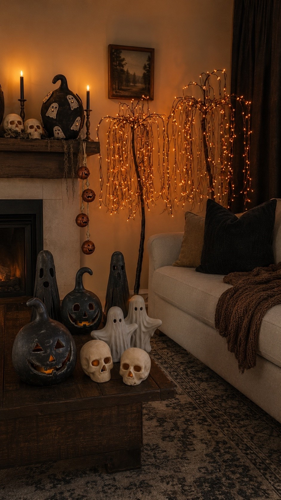 Halloween home decorations and accents.

Skull, jack-o’-lantern, pumpkin, ghost, tree, cement

#LTKHome #LTKSeasonal