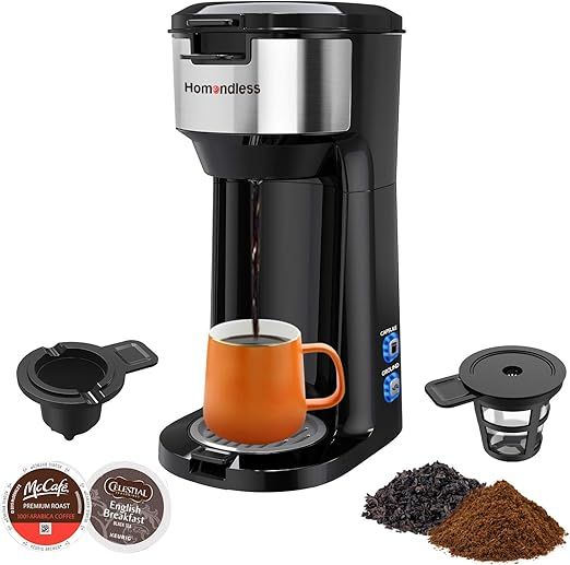 Single Serve Coffee Maker for K Cup Pods, Ground Coffee & Tea, 3-IN-1 Thermal Drip Instant Coffee... | Amazon (US)