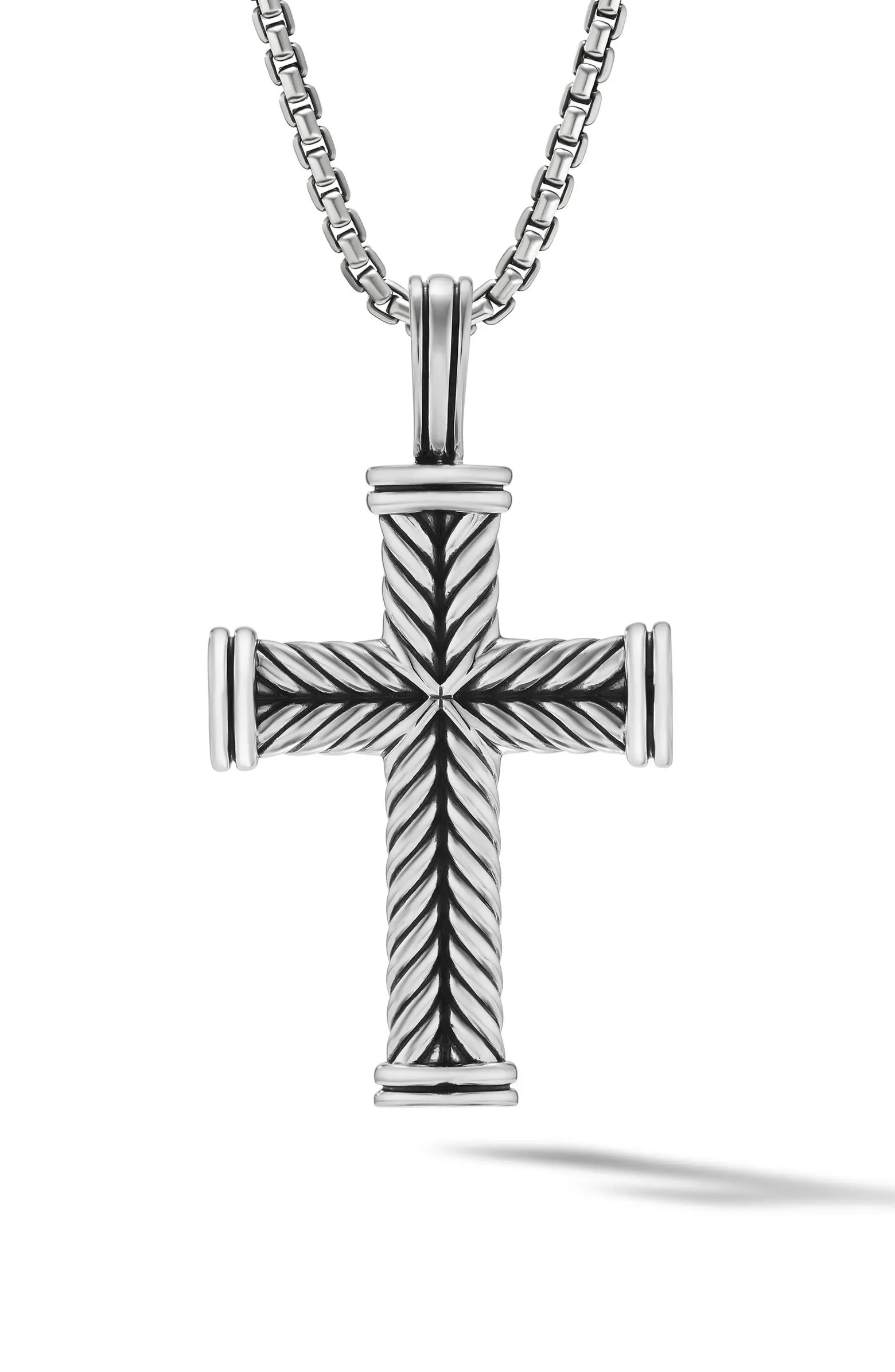 David Yurman Men's Chevron Cross Pendant, 33.5mm | Nordstrom | Nordstrom