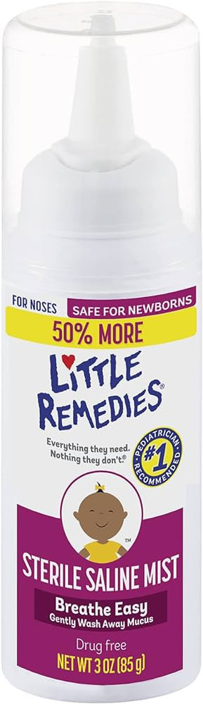 Little Remedies Sterile Saline Nasal Mist, Safe for Newborns, 3 oz | Amazon (US)