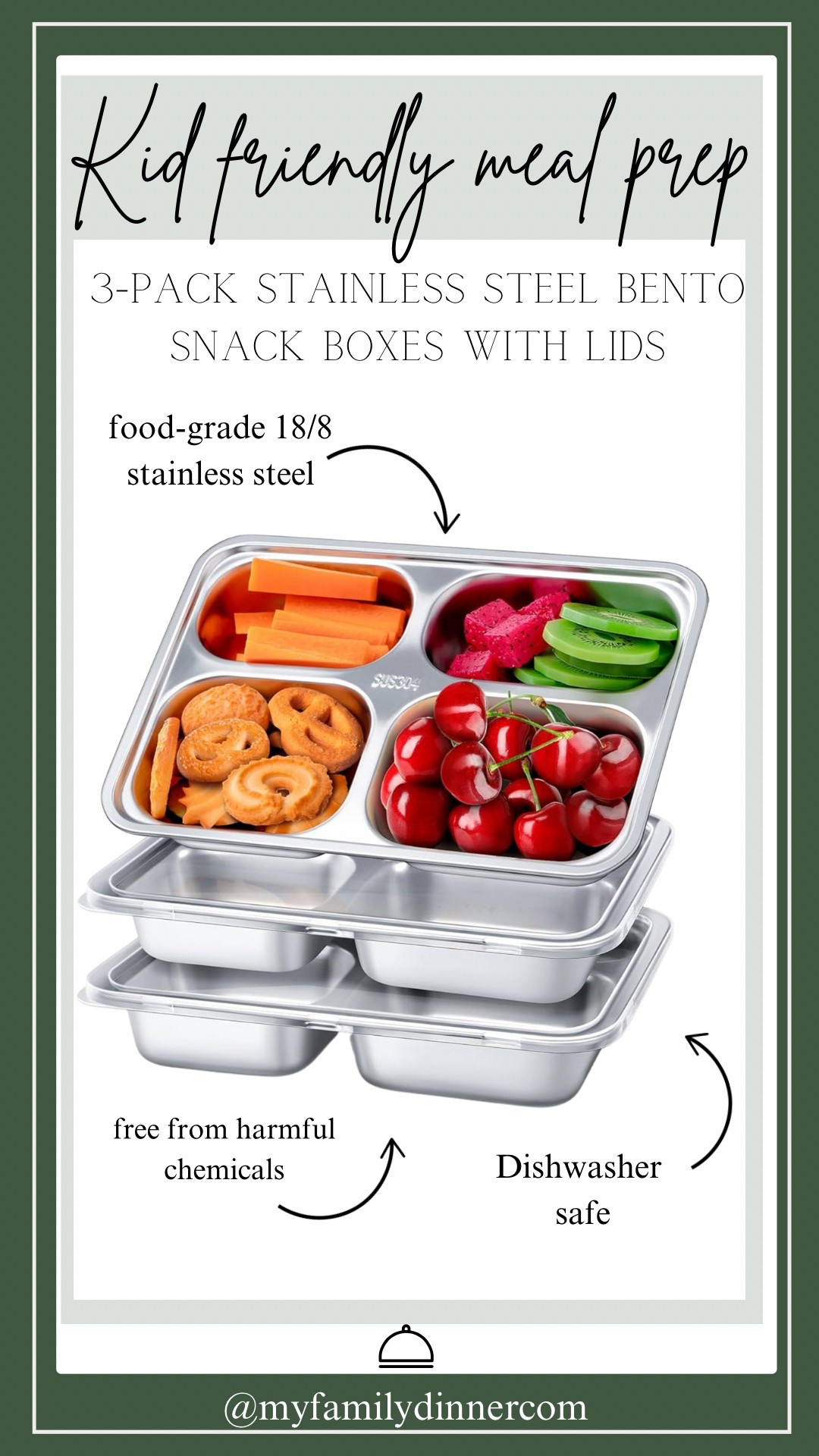 Time for a refresh on your kid items? Grab these Stainless steel bento boxes...  Perfect for on-the-go snacking.  Chemical free. Heat resistant. And dishwasher safe! 

#LTKFamily #LTKKids #LTKHome