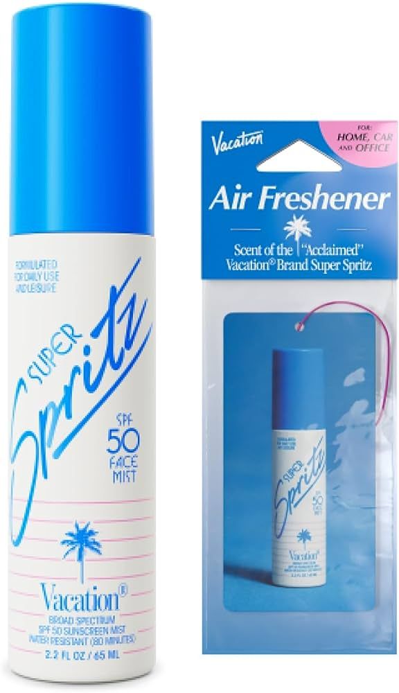 Vacation Super Spritz SPF 50 Sunscreen Face Mist - Daily Face Sunscreen Spray - SPF Face Spray - ... | Amazon (US)