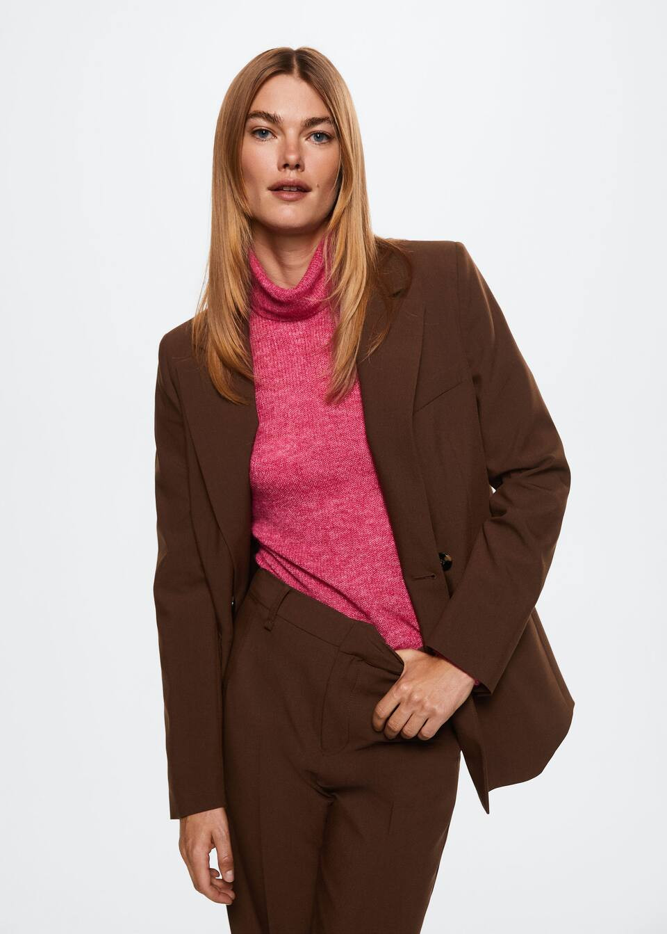 Double-breasted blazer -  Women | Mango USA | MANGO (US)