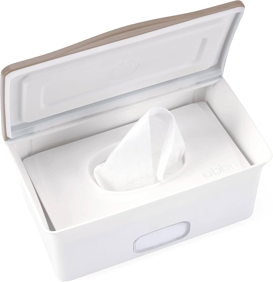 Ubbi Baby Wipes Dispenser with Weighted Plate and Secure Seal, Nursery and Baby Registry Essentia... | Amazon (US)