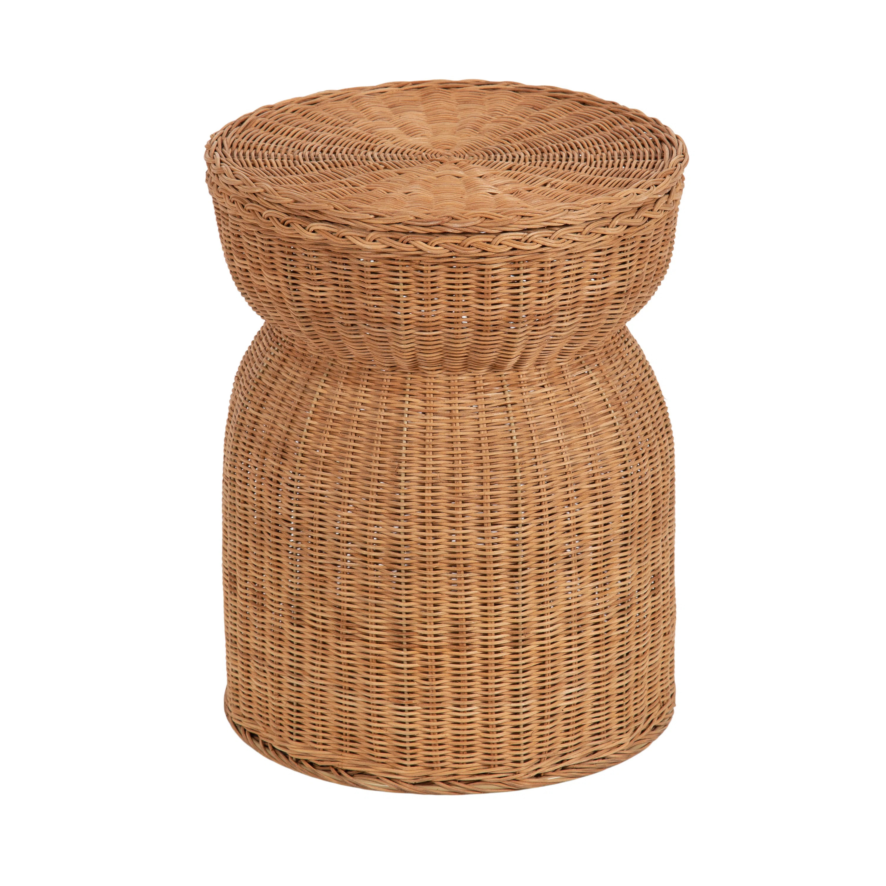 Round Rattan Lift-Top Side Table | Wayfair North America