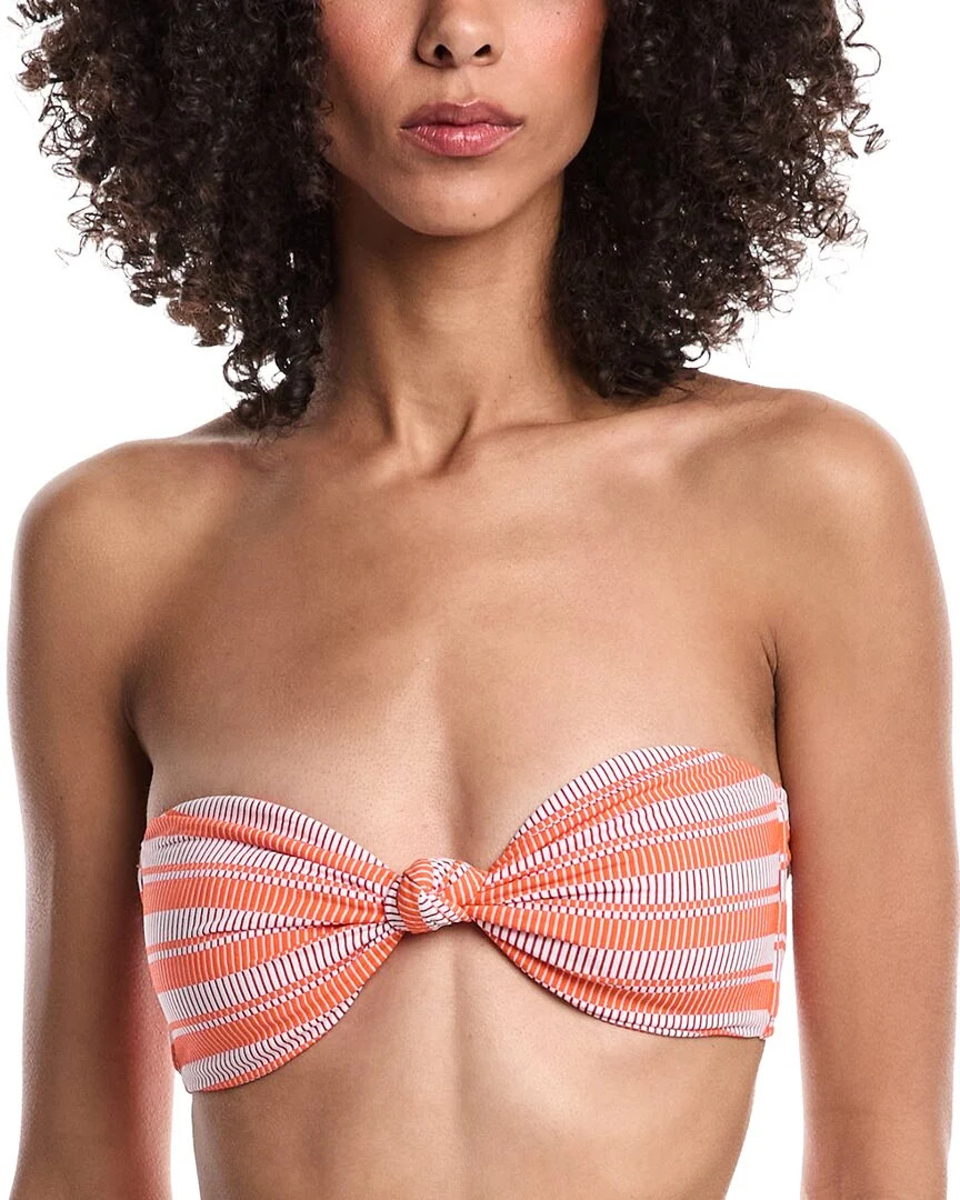 Milly Stripe Knot Bandeau Bikini Top | Shop Simon