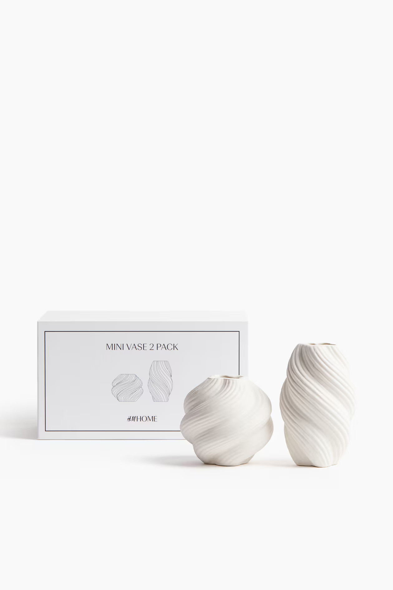 2-pack Mini Stoneware Vases | H&M (US + CA)