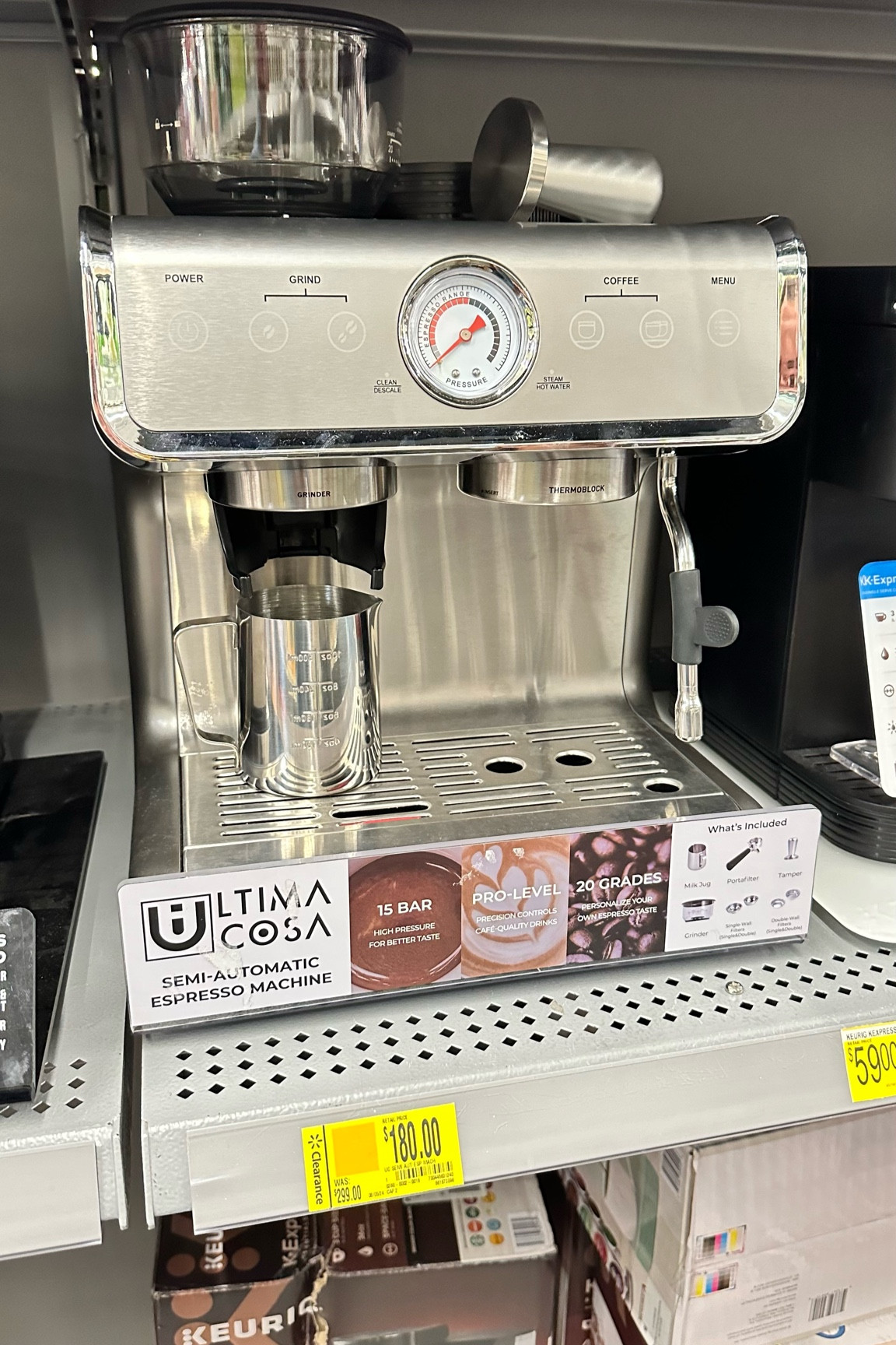 We’ve been searching for an espresso machine to replace our keurig and found a great deal on this espresso machine at Walmart! 💸👏🏻

#LTKFallSale #LTKHome #LTKSaleAlert