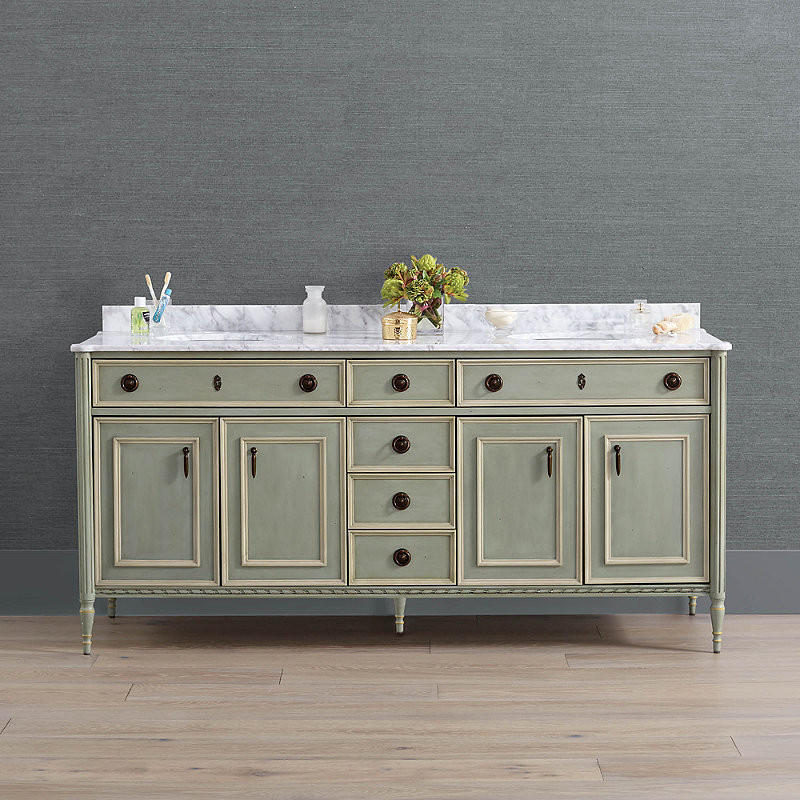 Etienne 72" Double Bath Vanity - French Patina Double Vanity - Frontgate | Frontgate