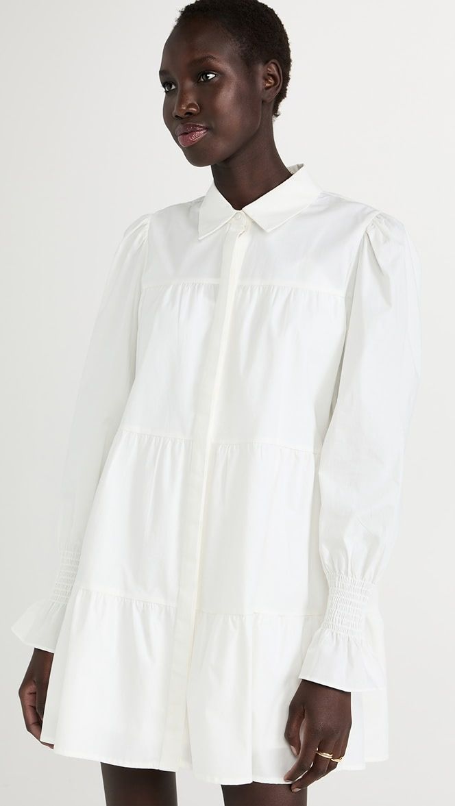 WAYF Canossa Tiered Shirt Dress | SHOPBOP | Shopbop