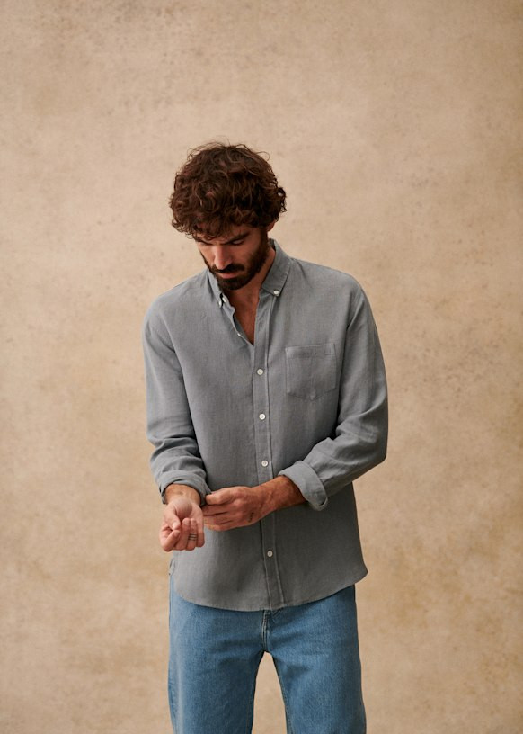 Linen Charlie Shirt | Sezane Paris - US