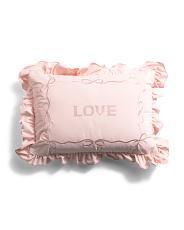 14x24 Embroidered Love Icons Pillow | TJ Maxx