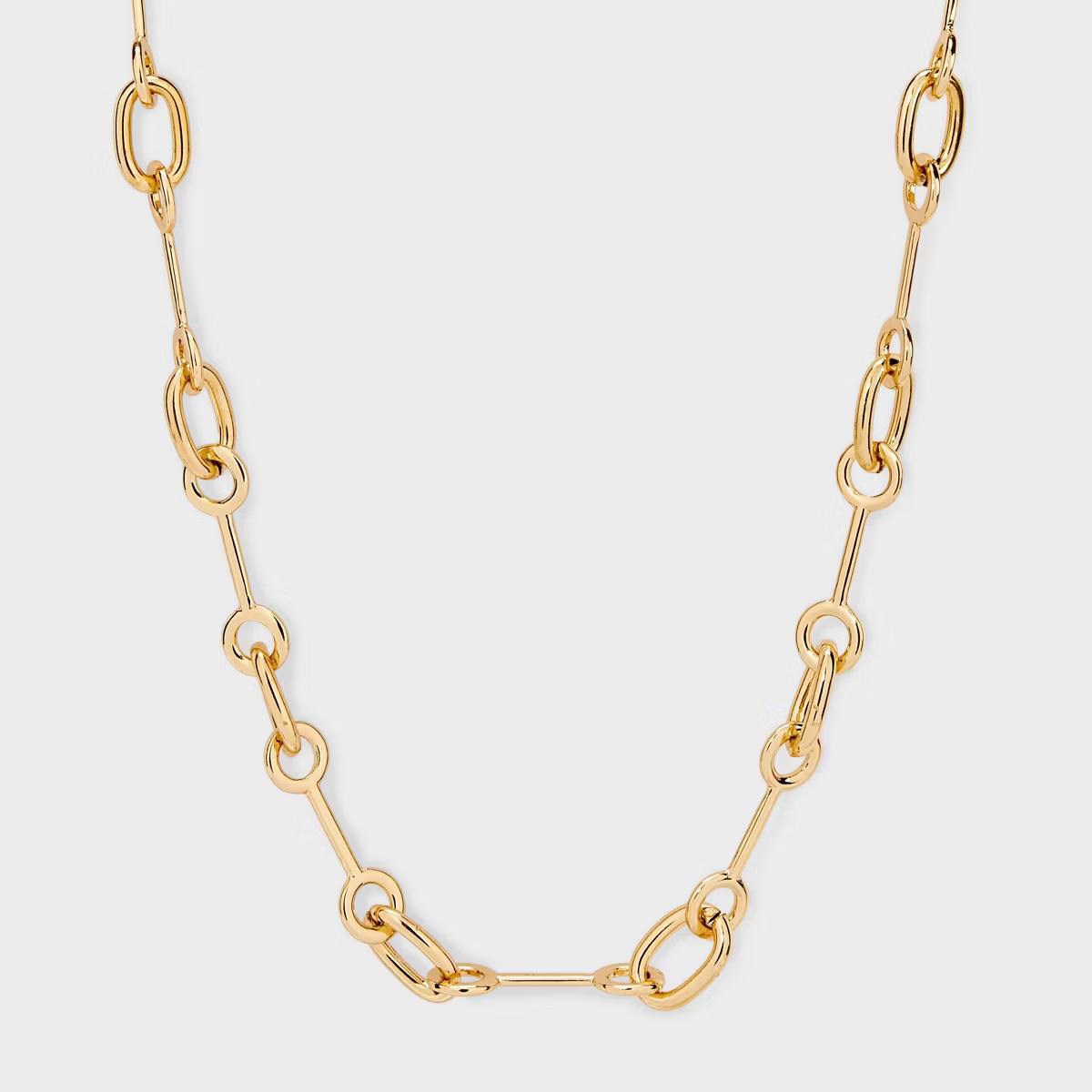 All Around Rolo Chain Necklace - A New Day™ Gold: Nickel-Free Metal, Lobster Claw Clasp, 16" Le... | Target