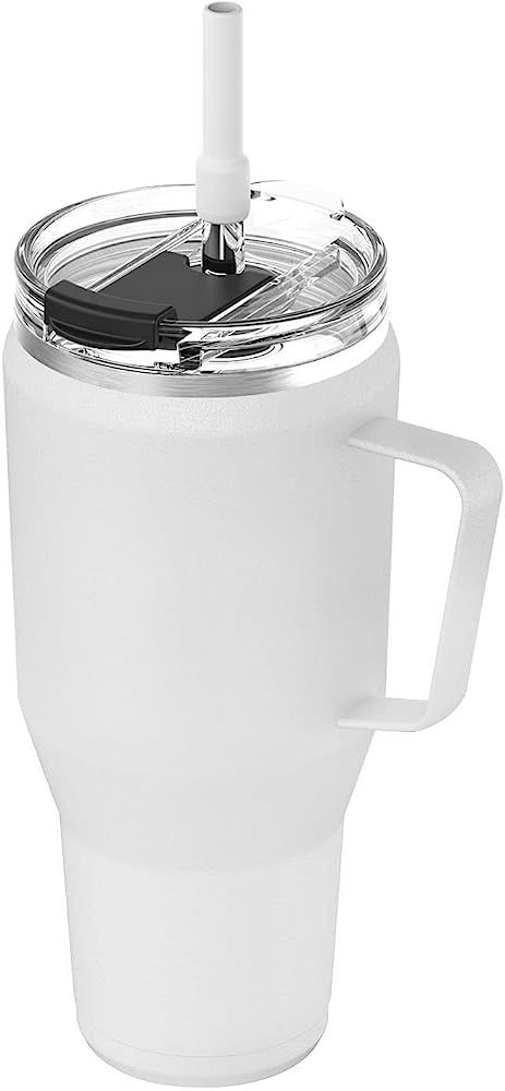 Zenbo 40 oz Tumbler with Handle and Straw Lid | Insulated Cup Reusable Large Tumbler Fit Cupholde... | Amazon (US)