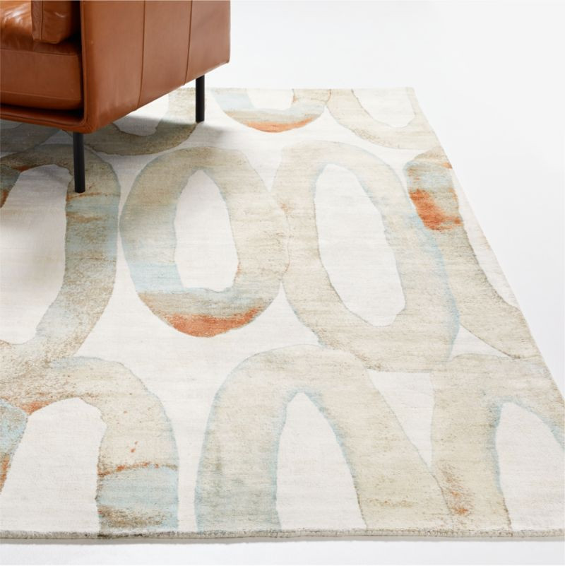 Liotti Watercolor Rug | Crate & Barrel | Crate & Barrel