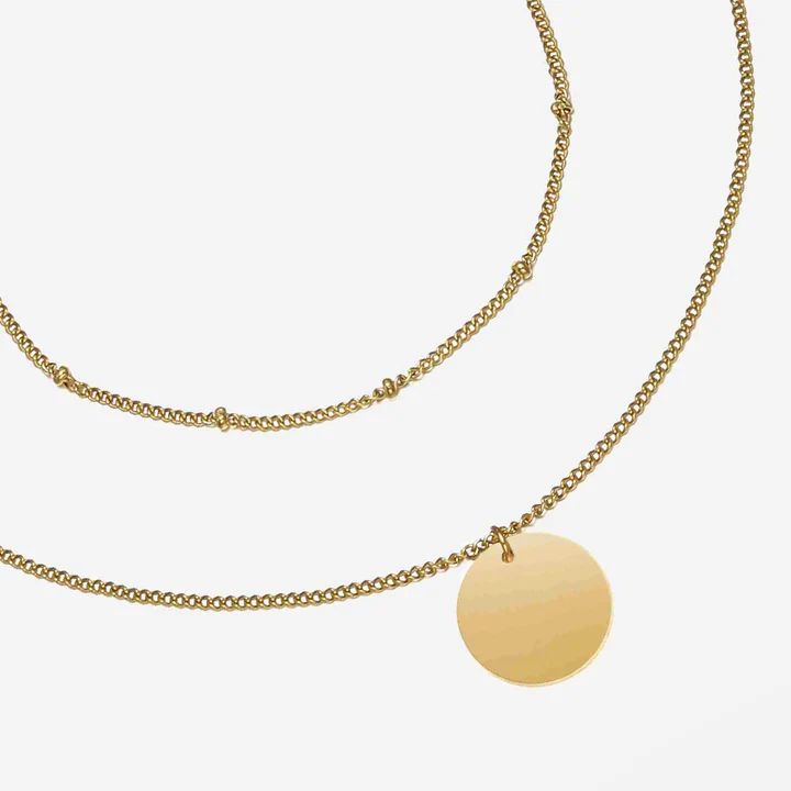 Jackie Layered Pendant Necklace | Victoria Emerson