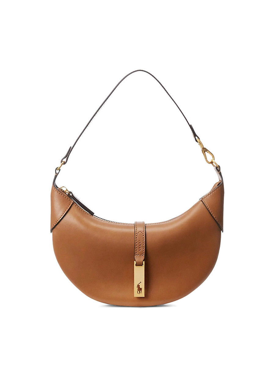 Women's Mini Polo ID Leather Shoulder Bag - Tan | Saks Fifth Avenue