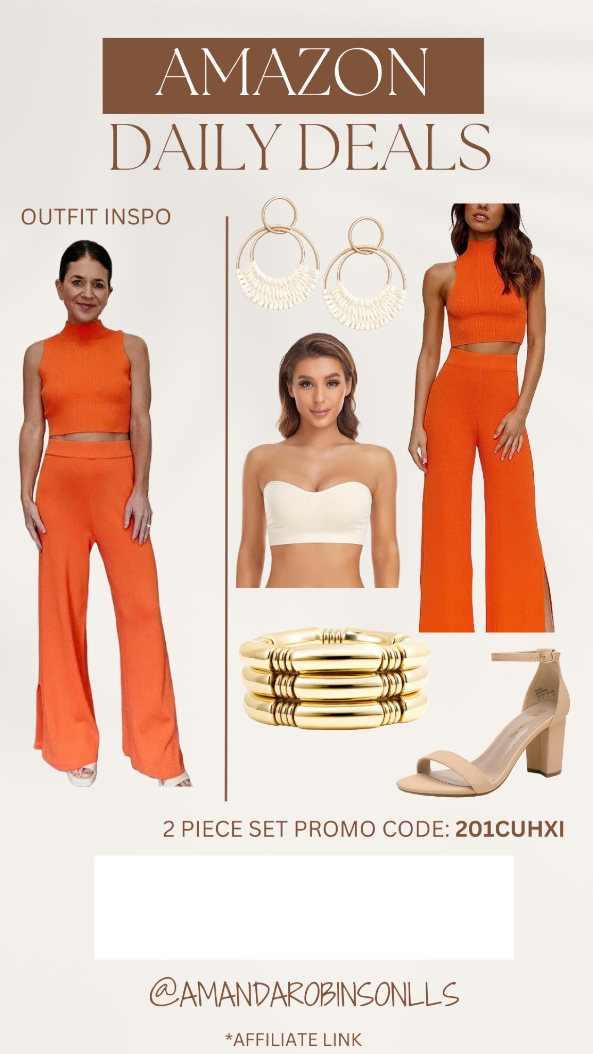Amazon daily deals
2 piece wide leg jumpsuit outfit inspo 

#LTKStyleTip #LTKSaleAlert #LTKFindsUnder50