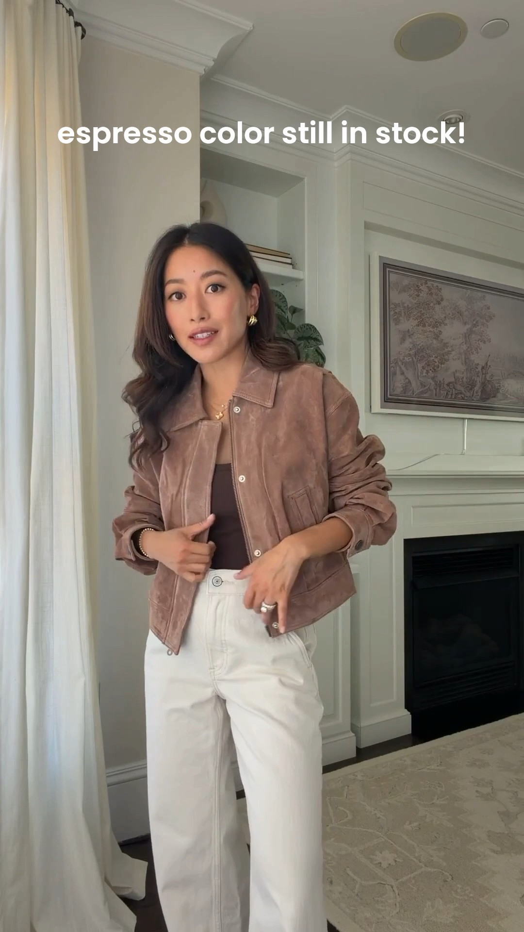 The popular $99 suede jacket in XS, this has a boxier wider structured fit, shorter length than the average jacket, sleeves are longer for petite arms
• Abercrombie jeans 24 short. waist runs loose relaxed fit overall I wear with heels but they also make Extra Short in the blue colors 
• tank top with built in bra xxs 
• Sam Edelman heels 5.5 

Fall jackets, white jeans, petite friendly

#LTKPetite #LTKSeasonal #LTKootd