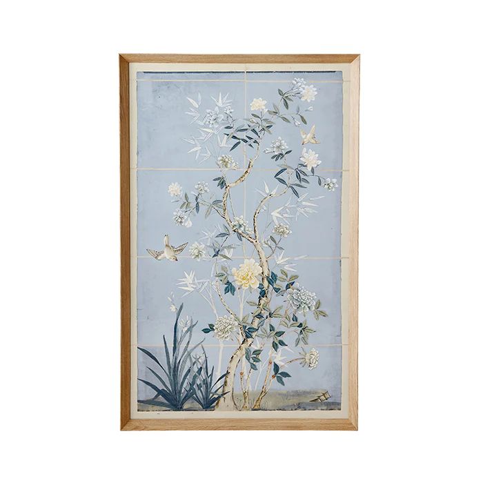 Chinoiserie Panels in Soft Blue II | Caitlin Wilson Design