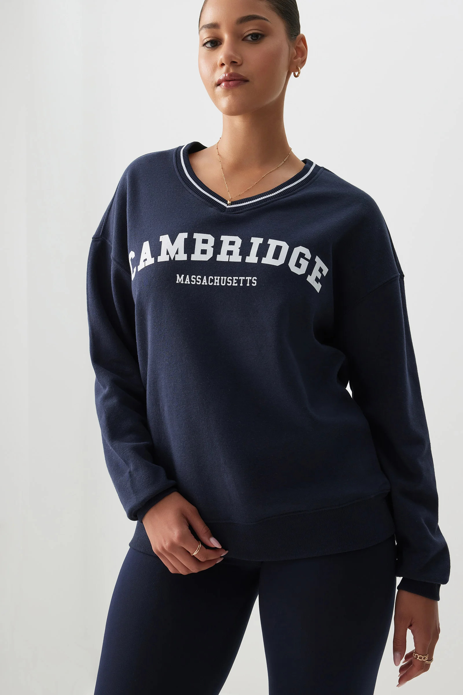 Varsity V-Neck Sweatshirt | Ardene