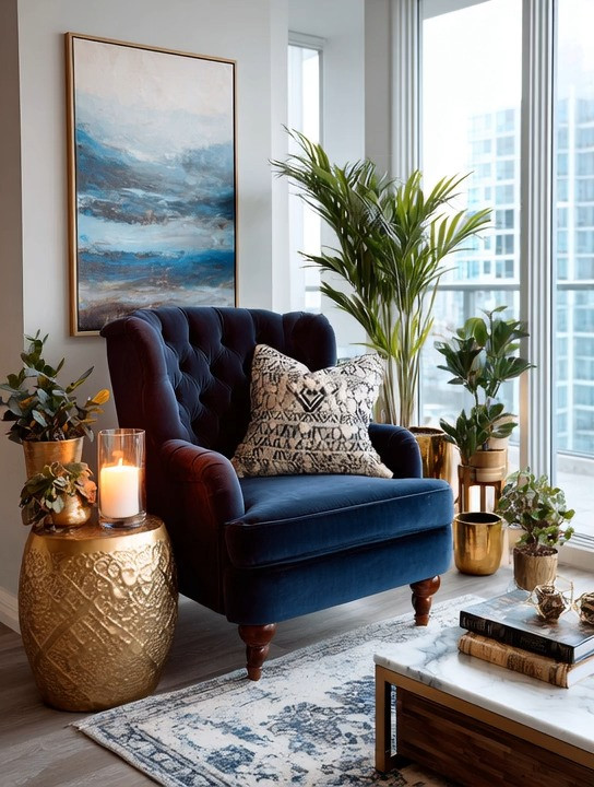 A navy velvet chair is one of those pieces that instantly elevates any space. The rich color, soft texture, and modern silhouette add quiet luxury without trying too hard. Get a similar look with these modern navy chairs — they deliver the same chic, sculpted elegance. #HomeFavorites
#FurnitureFinds #NavyChair
#VelvetChair
#AccentChair
#ModernChair
#HomeStyling #QuietLuxuryHome
#ModernInteriors
#CozyHome
#VelvetDecor
#StatementSeating 

 

#LTKHoliday #LTKHome