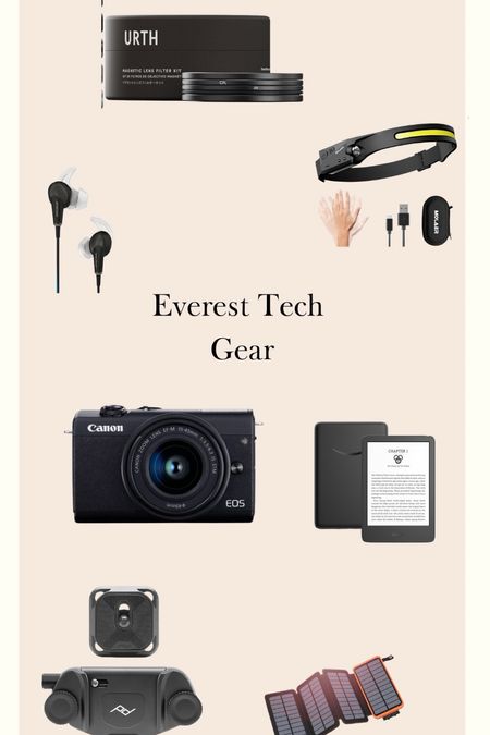 All the gear I took with me to Everest to keep me entertained or film my whole experience!! Lots of these were a must like my camera and kindle and headphones. The rest were a bonus and made life so much easier! 

#LTKtravel #LTKActive #LTKU