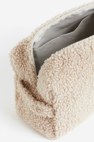 Teddy Fleece Diaper Bag - Light beige - Home All | H&M US | H&M (US + CA)