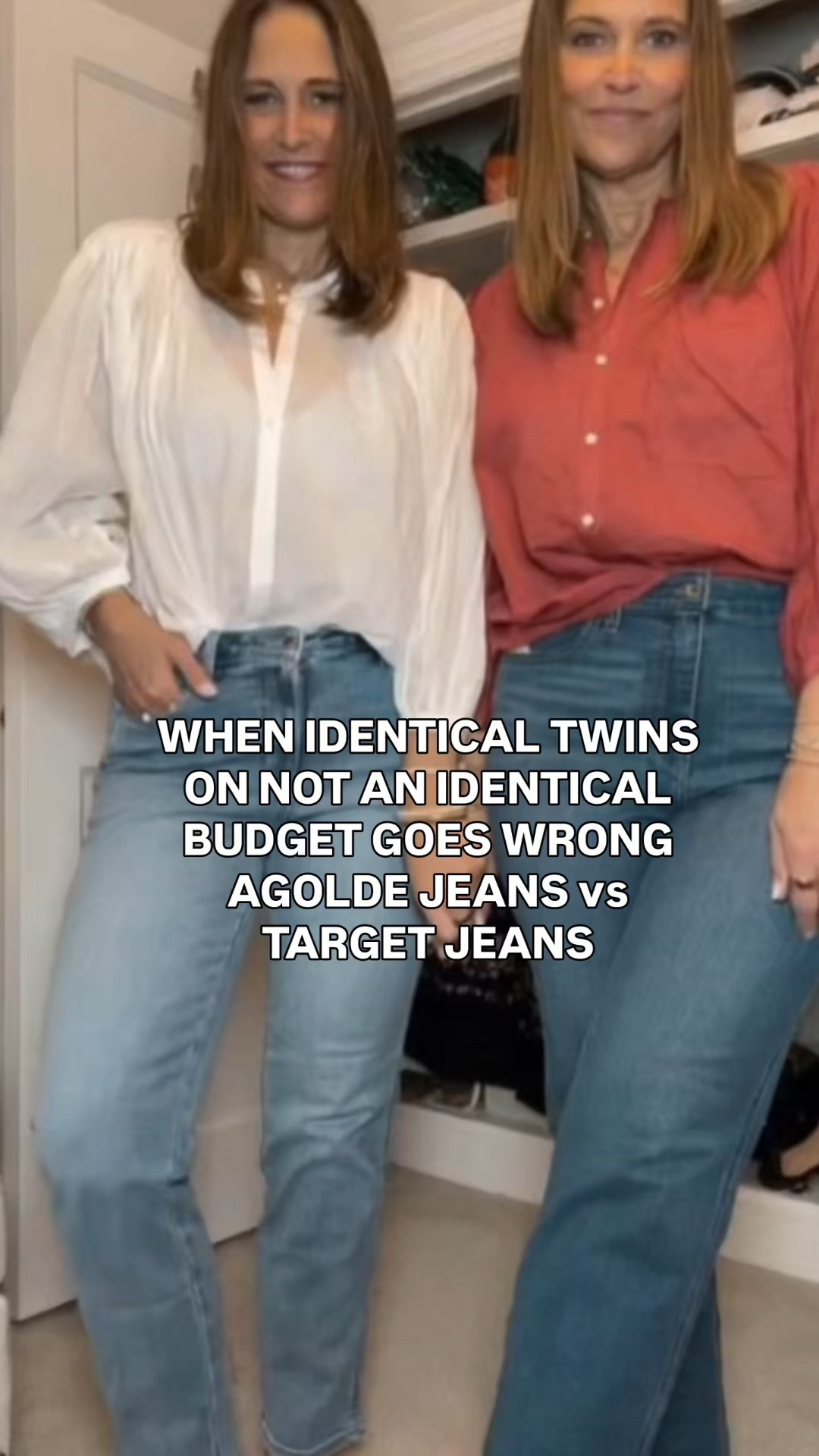 I think Target wins this round! 

I sized up one to a 12 in these Target jeans. Normal size 30 agolde.