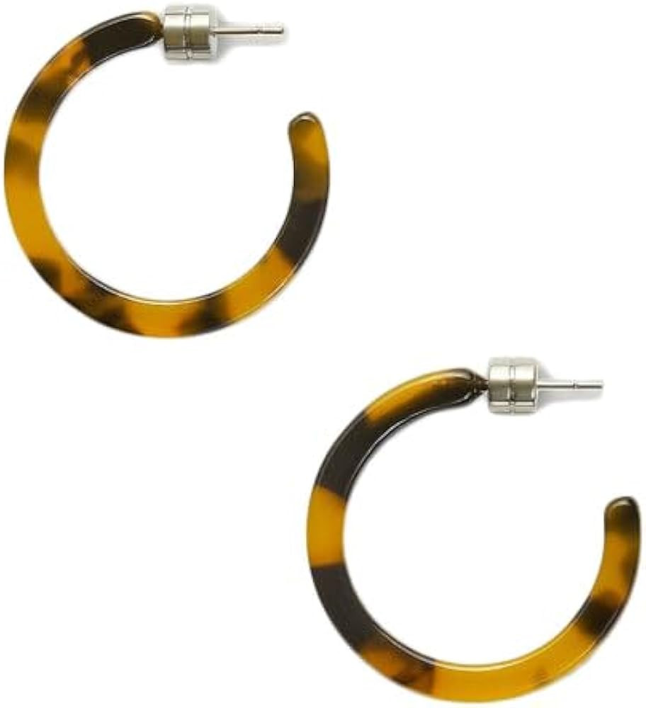 MACHETE Circle Hoop Earrings Acetate Resin Fashion Jewelry for Women | Amazon (US)