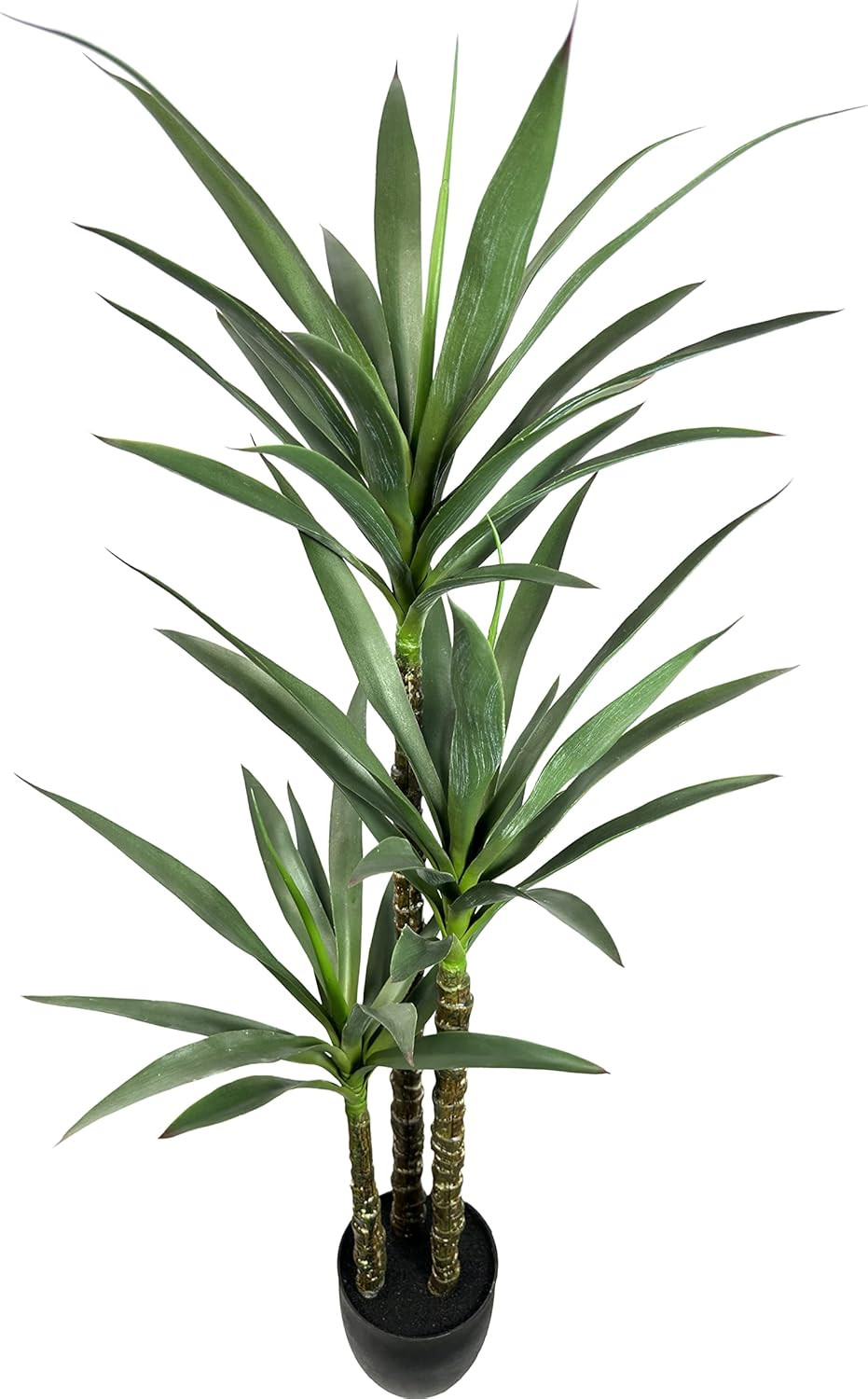 Artificial Tree 4.7ft Faux Agave Plant with 3 Heads in Plastic Pot Fake Tree for Home Decor Indoo... | Amazon (US)