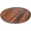 Round Wood Cutting Board by Virginia Boys Kitchens - 13.5 Inch American Walnut Cheese Serving Tra... | Amazon (US)