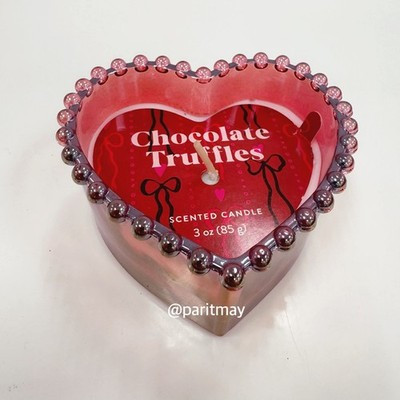 Target Bullseye's Valentine's 2026 Chocolate Truffles Heart Shaped Candles 3oz | eBay US