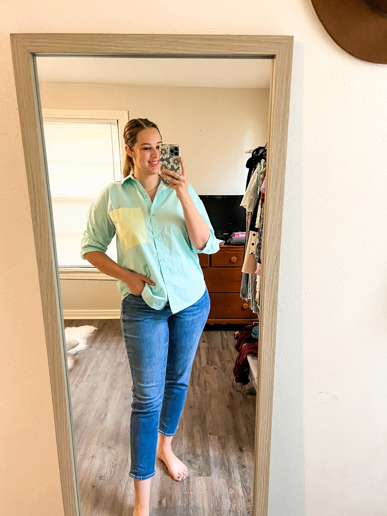 Tuesday 6.20.23 ootd - Abercrombie oversized button up shirt (wearing size medium) and old navy straight jeans (size 10)

Midsize, midsize outfit, casual outfit, ootd, outfit inspo, affordable finds, size 10, size 10 outfit, summer outfit, work from home outfit,

#LTKFind #LTKunder50 #LTKworkwear
