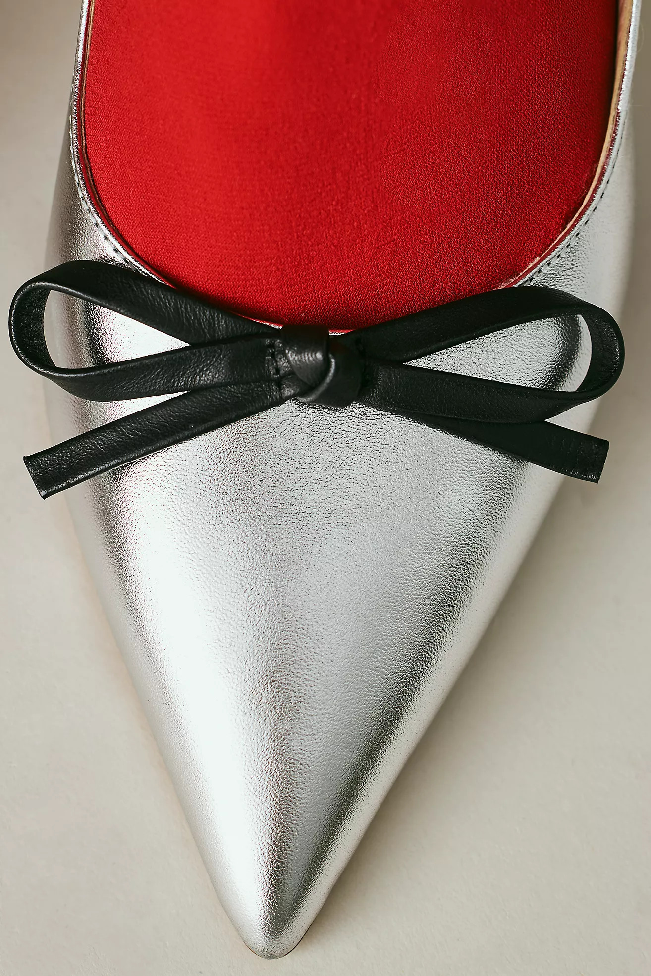 Maeve Bow Kitten-Heel Mules | Anthropologie (US)