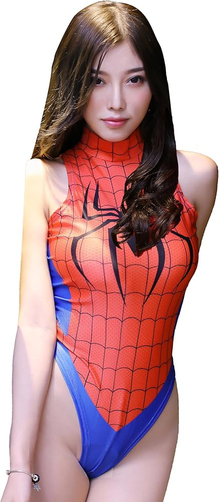 JasmyGirls Women One-Piece High Waist Bathing Suit Superhero Anime Lingerie Cosplay Costume Party... | Amazon (US)
