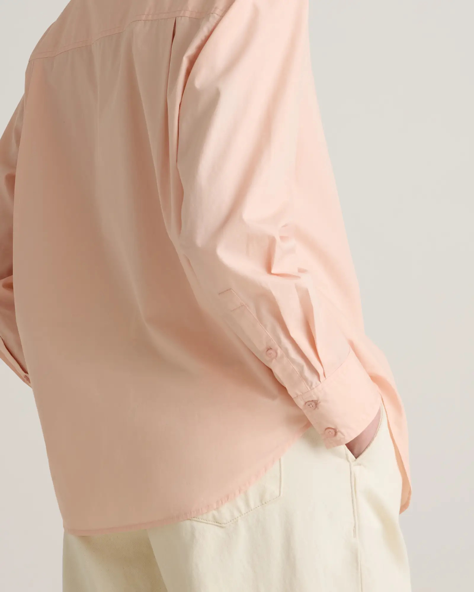 100% Organic Cotton Poplin Long Sleeve Boyfriend Shirt | Quince