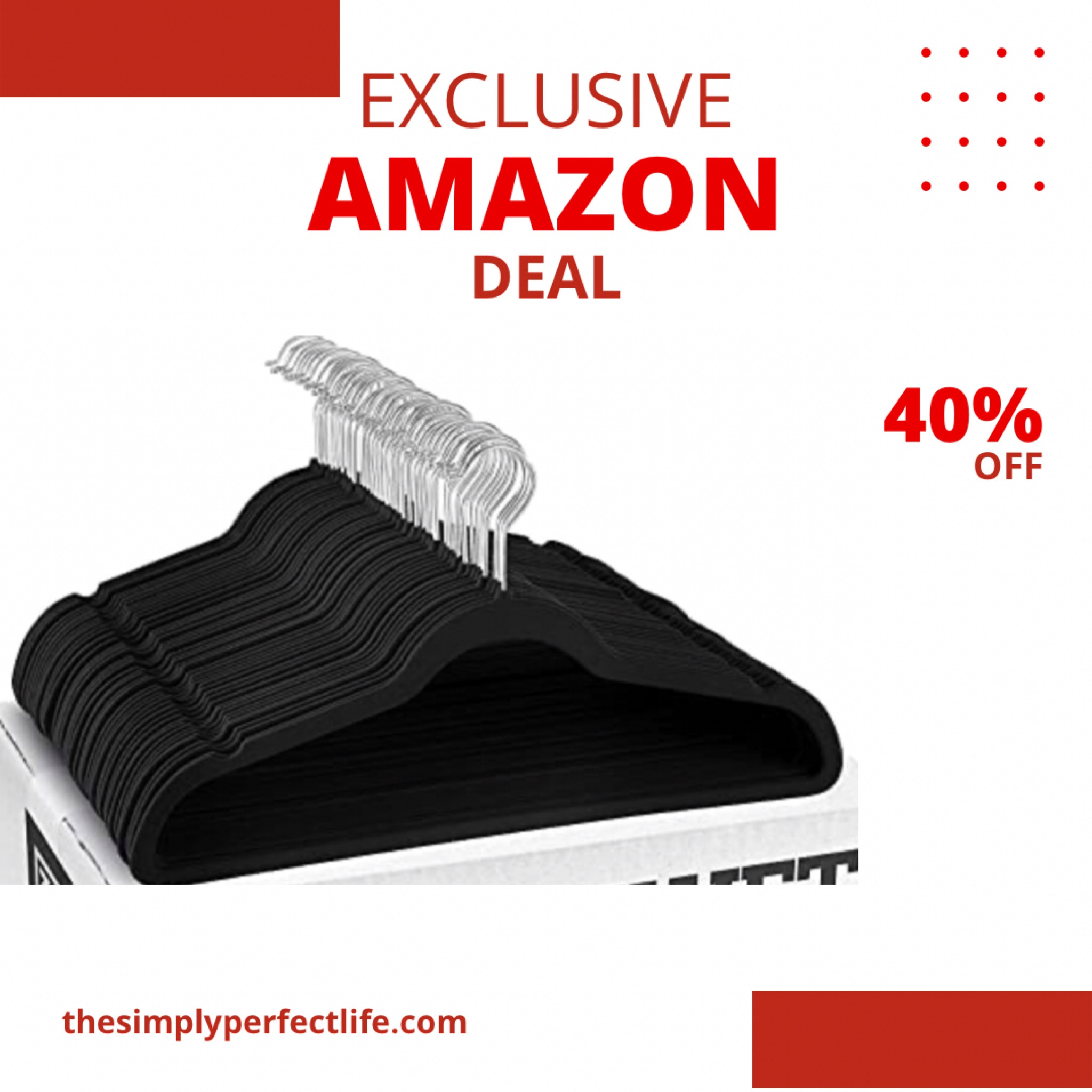 AMAZON DEAL: 50pk velvet hangers! 40% off, no coupon needed.



#LTKunder50 #LTKsalealert #LTKhome